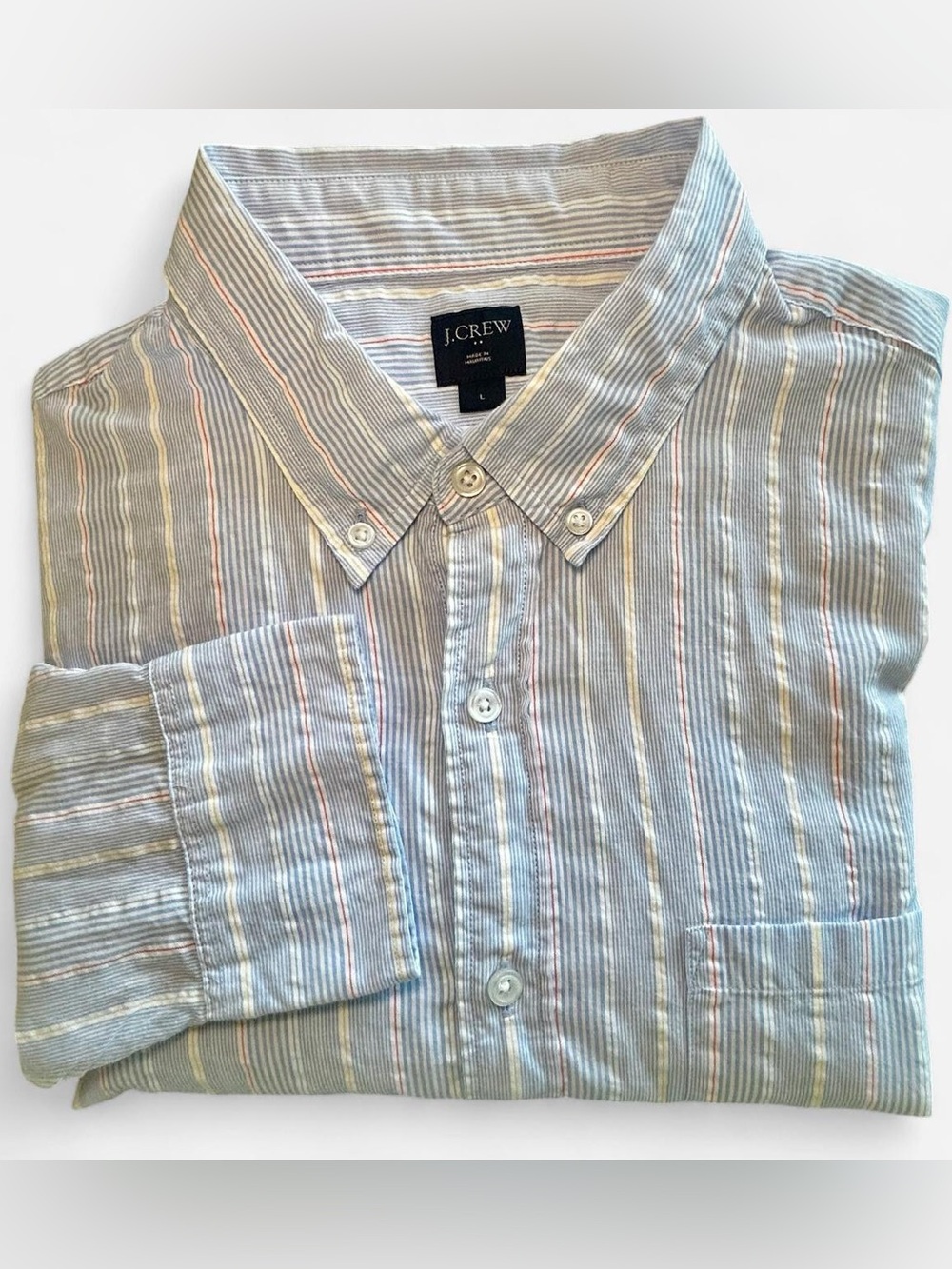 Men’s J.Crew Long Sleeve Button Down Shirt Large